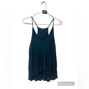 EXPRESS Turquoise Racerback V-neck Camisole Sz M